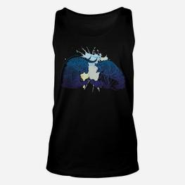 Mystische Wölfe bei Mondschein Grafik-Unisex TankTop, Mondlicht Wolf Design - Seseable