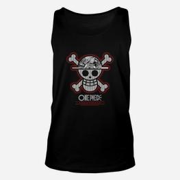 One Piece Anime-Schädel und Knochen Unisex TankTop, Vintage Fanbekleidung - Seseable