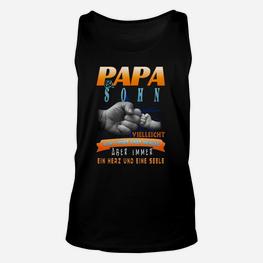 Papa und Sohn Herz & Seele Unisex TankTop, Vater-Sohn-Motiv mit Spruch - Seseable