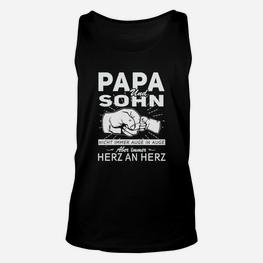 Papa und Sohn Unisex TankTop – Herz an Herz, tiefe Verbundenheit - Seseable