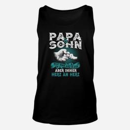 Papa und Sohn Verbunden Unisex TankTop - Hand in Hand, Herz an Herz - Seseable