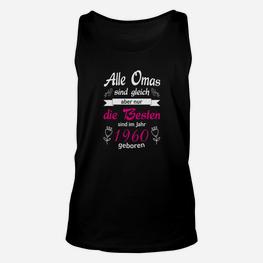 Personalisiertes Geburtstags-Unisex TankTop: Beste Omas 1960 Geboren - Seseable