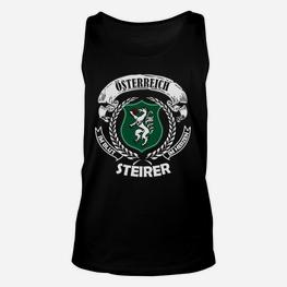 Schwarzes Steirer Wappen Unisex TankTop für Herren mit Österreich-Print - Seseable