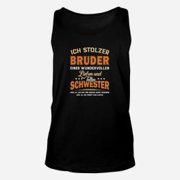 Stolzer Bruder Lieblingsschwester Unisex TankTop, Geschwister Liebe - Seseable