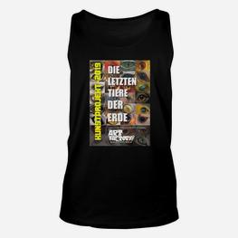 Tiermotiv Herren Unisex TankTop Die letzten Tiere der Erde in Grafik - Seseable