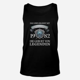 Vintage 1982 Geburt von Legenden Unisex TankTop, Retro Jahrgangsdesign - Seseable