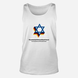 Freundschaft Deutschland-Israel Unisex TankTop, Stern-Design Verflochten - Seseable