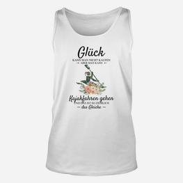 Glückliches Kajakfahren Unisex TankTop mit deutschem Spruch und Grafik - Seseable