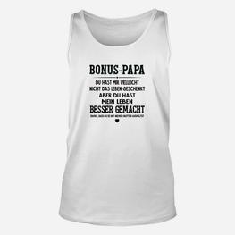 Humorvolles Bonus-Papa Unisex TankTop, Anerkennung für Stiefvater - Seseable