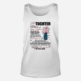 Mutter-Tochter Liebe Unisex TankTop, Emotional mit Blumen & Sprüchen - Seseable