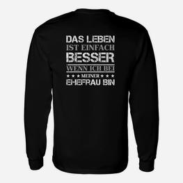 Liebeserklärung Langarmshirts für Ehemann, Valentinstag & Geburtstag - Seseable