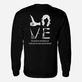 Wundervolle Person Herztouren Langarmshirts, Friseur Liebe Motiv - Seseable