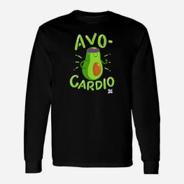 Avocado Gym Lustig Cardio T-Shirt Sport Tshir Langarmshirts - Seseable