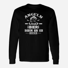 Ein Paar Bier Gehen Immer Beim Angeln Langarmshirts - Seseable