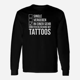 In Einer Beziehung Mit Tattoos Langarmshirts - Seseable