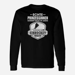 Eishockey Prinzessinnen Langarmshirts, Fansprüche Eishockey-Trikot - Seseable