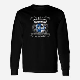 Finnische Mama Stolz Langarmshirts, Lustige Tee für Muttertag - Seseable