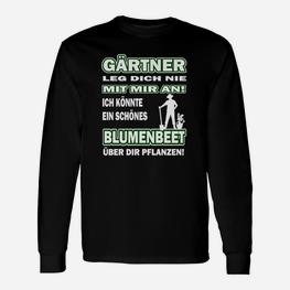 Gärtner Pflanzen Schöne Blumenbeete Langarmshirts - Seseable