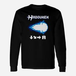 Hadouken Pixel Art Nur Hier Langarmshirts - Seseable