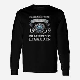 Jahrgang 1959 Legenden Langarmshirts, Perfekt für 59. Geburtstage - Seseable