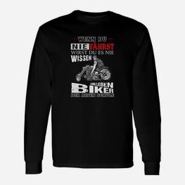 Lang Leben Biker Der Alten Schule Tee Langarmshirts - Seseable