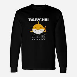 Lustiges Baby-Hai Langarmshirts, Songtext-Motiv für Kinder - Seseable