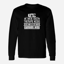 Lustiges Camping-Therapie Langarmshirts - Ik heb geen therapie nodig, nur Camping - Seseable