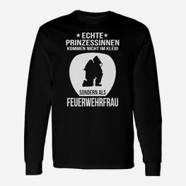 Prinzessin Feuerwehr Frau Langarmshirts - Seseable