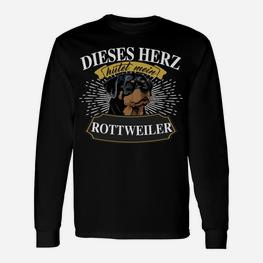 Rottweiler Hütet Mein Herz Langarmshirts - Seseable