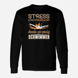 Schwimmer Stress Wird Durch Zu Wenig Schwimmen Langarmshirts - Seseable