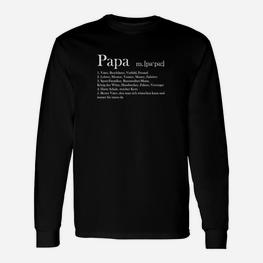 Vatertag Geburtstag Papa T- Langarmshirts - Seseable