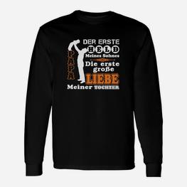 Vatertag Langarmshirts Erster Held meines Sohnes, Große Liebe meiner Tochter - Seseable