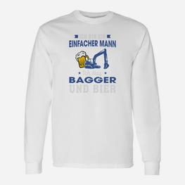 Einfacher Mann Bagger Ge 002 Langarmshirts - Seseable