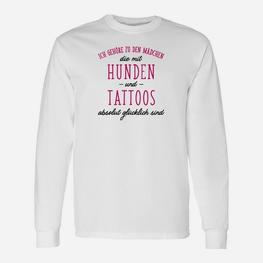 Madchen Sterben Mit Hunden Und Tattoos Langarmshirts - Seseable