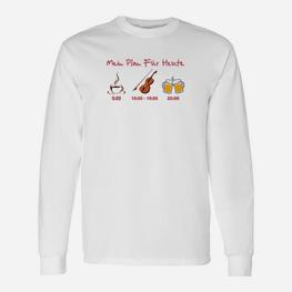 Mein Plan Für Das Tägliche Violine- Langarmshirts - Seseable