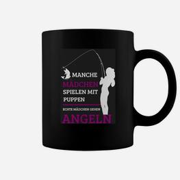 Lustiges Damen Angler-Tassen, Echte Mädchen Gehen Angeln - Seseable