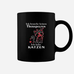 Lustiges Katzen-Therapeut Tassen Kein Therapeut, nur Katzen - Seseable