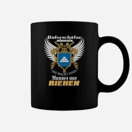 Stolzes Riehen Herren-Tassen mit Adler-Motiv und Slogan - Seseable