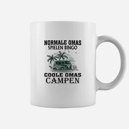 Lustiges Camping-Oma Tassen – Normale Omas spielen Bingo, coole Omas campen - Seseable