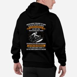 Elektrofachkraft Schwarzes Hoodie, Lustiger Berufs-Spruch mit Grafik - Seseable