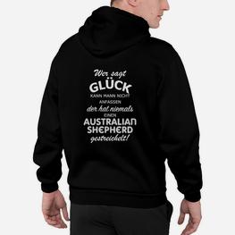 Glück Mit Australian Shepherd Hoodie - Seseable