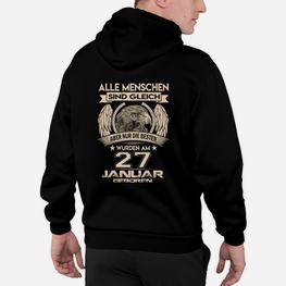 Personalisiertes Geburtstags-Hoodie Beste Menschen 27. Januar, Adler-Motiv - Seseable