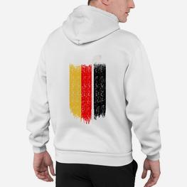 Herren Hoodie Belgien-Flagge Grunge-Stil, Abstraktes Design Tee - Seseable