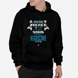 Gamer Vater und Sohn Hoodie, Highscore Familie Spaß-Tee - Seseable