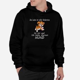 Hunde-Liebhaber Hoodie Leben voller Hindernisse, mein Hund hilft - Seseable
