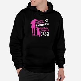 Hunde-Therapie Hoodie Gassi als Therapie, Lustig für Hundeliebhaber - Seseable