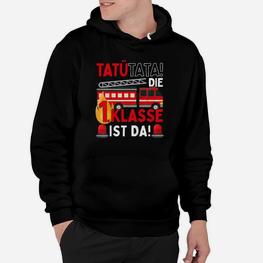 Kinder Einschulung 2019 Junge Feuerwehr 1 Klasse Spruch Hoodie - Seseable