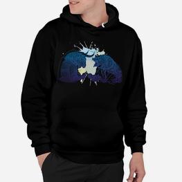 Mystische Wölfe bei Mondschein Grafik-Hoodie, Mondlicht Wolf Design - Seseable