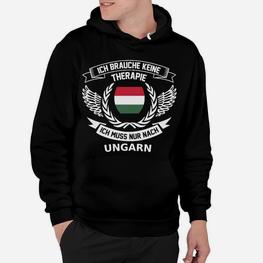 Ungarn-Therapie Hoodie, Patriotisches Design für Stolze Ungarn - Seseable