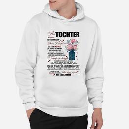 Mutter-Tochter Liebe Hoodie, Emotional mit Blumen & Sprüchen - Seseable